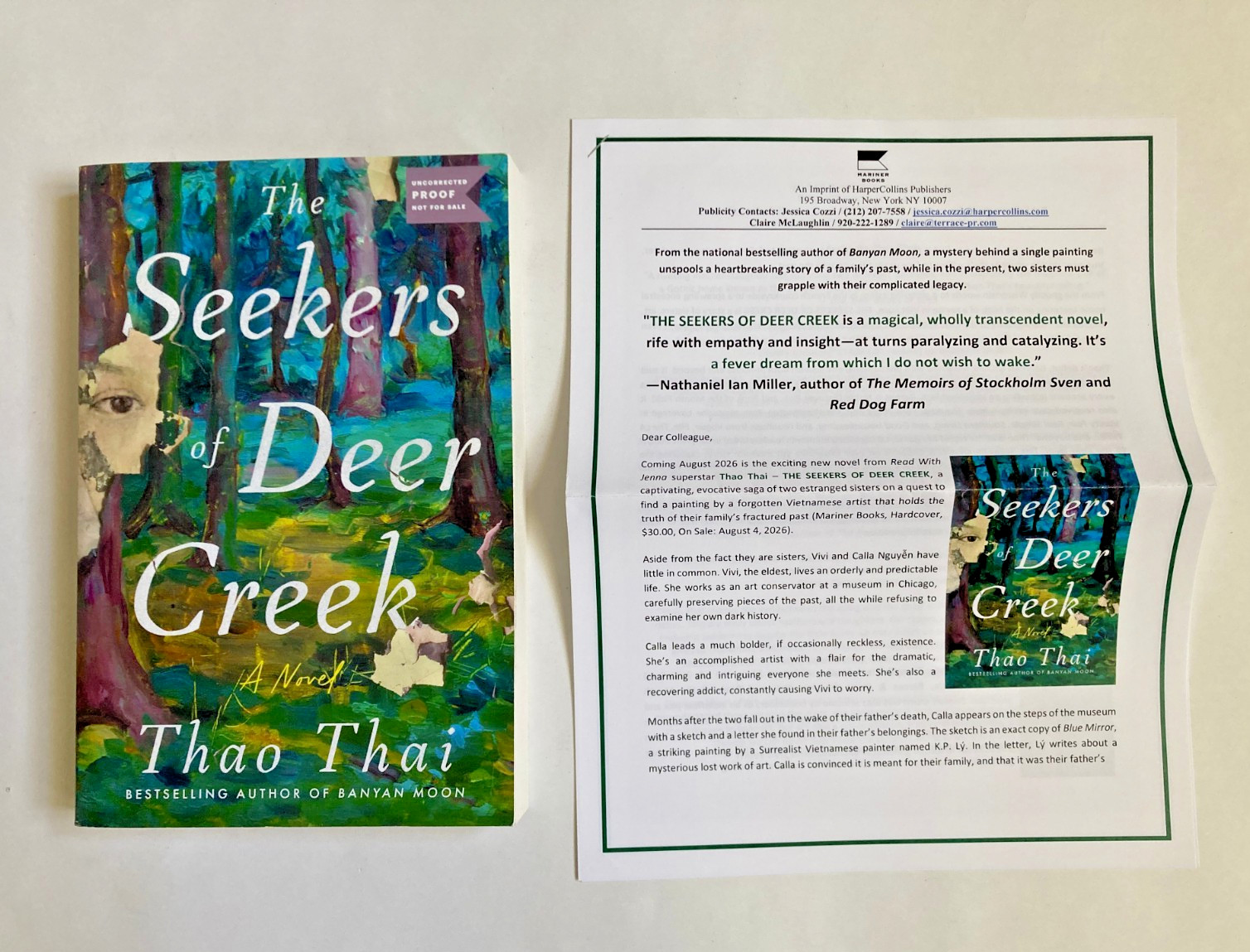 2026 The Seekers Of Deer Creek By Thao Thai Advanced Readers Copy Paperback TPB