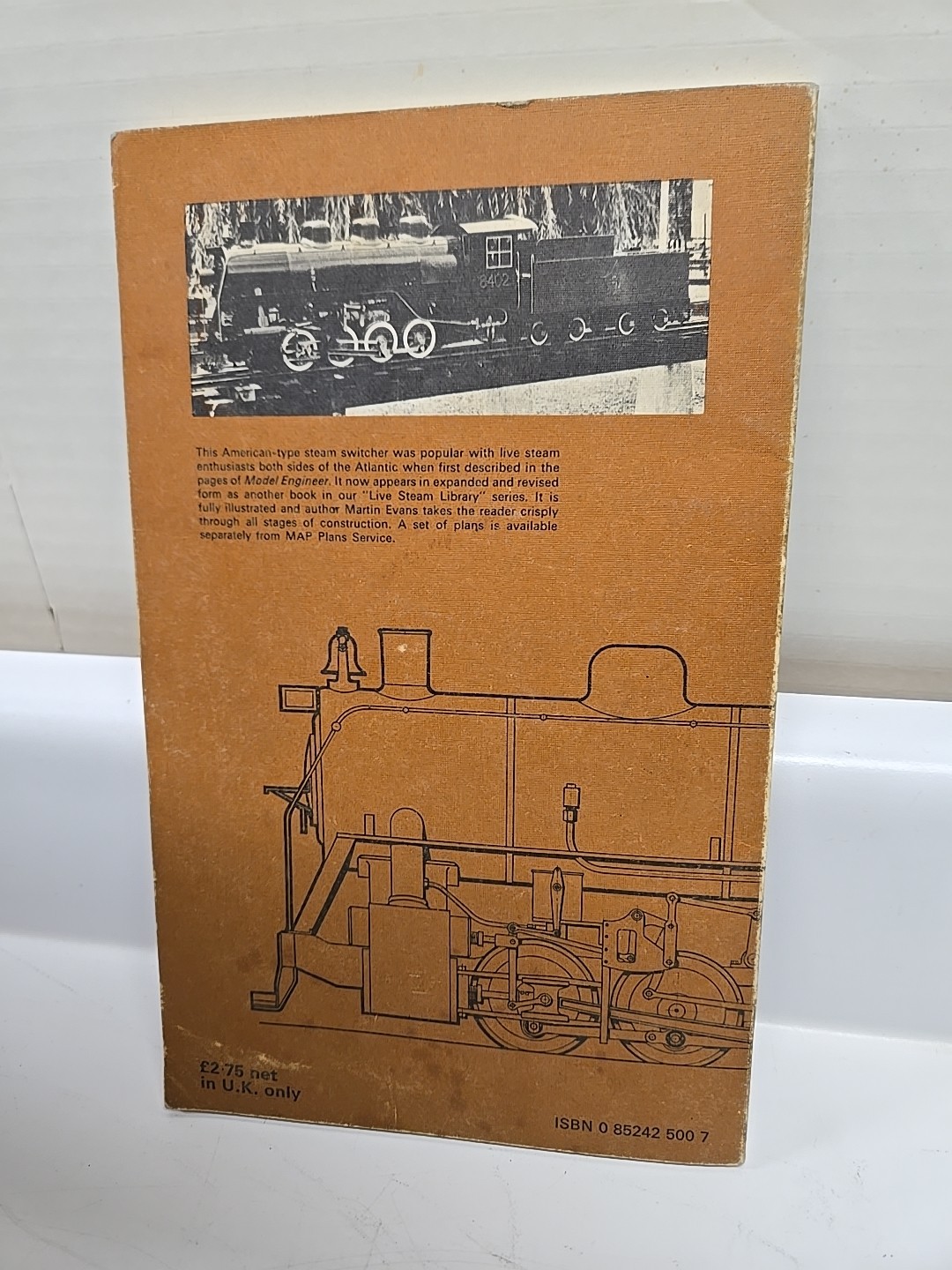 0-8-0 Canadian Switcher Caribou in 3 1/2 in. Gauge paperback Book Evans 1977