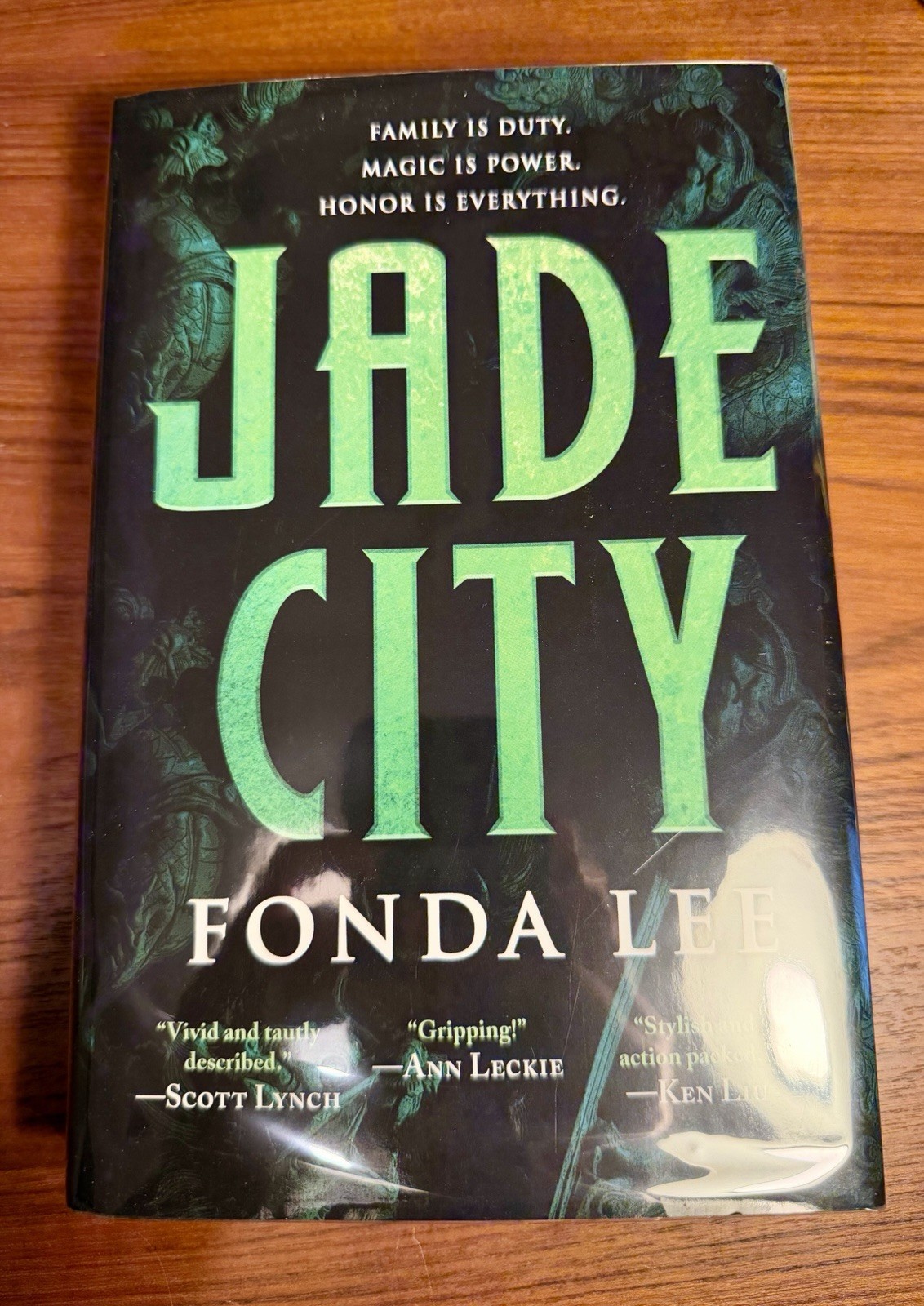 Jade City by Fonda Lee TRUE 1st EDITION/1st PRINTING Hardcover Mylar Ex-Lib NICE