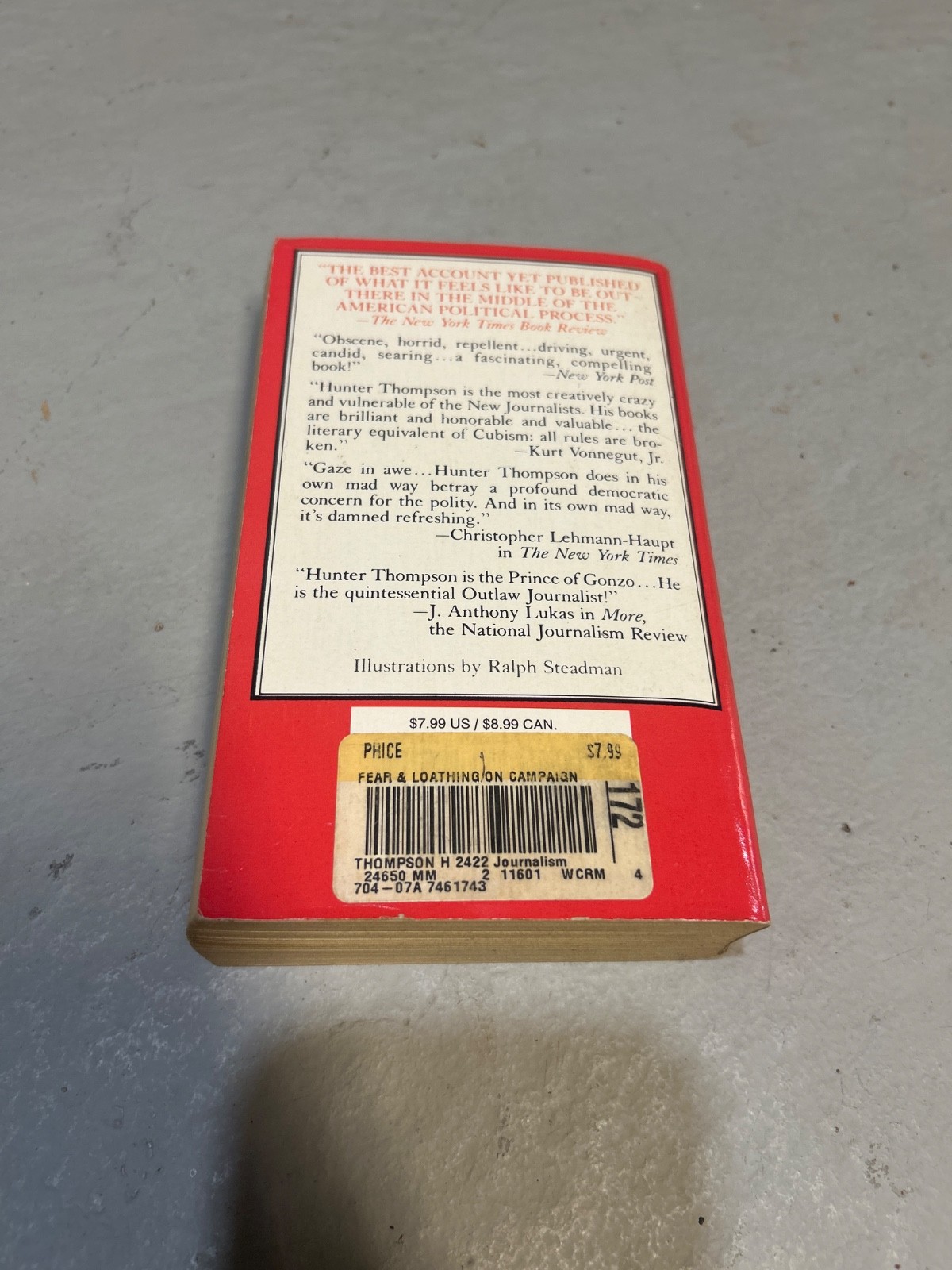 lot of 9 Hunter S Thompson books