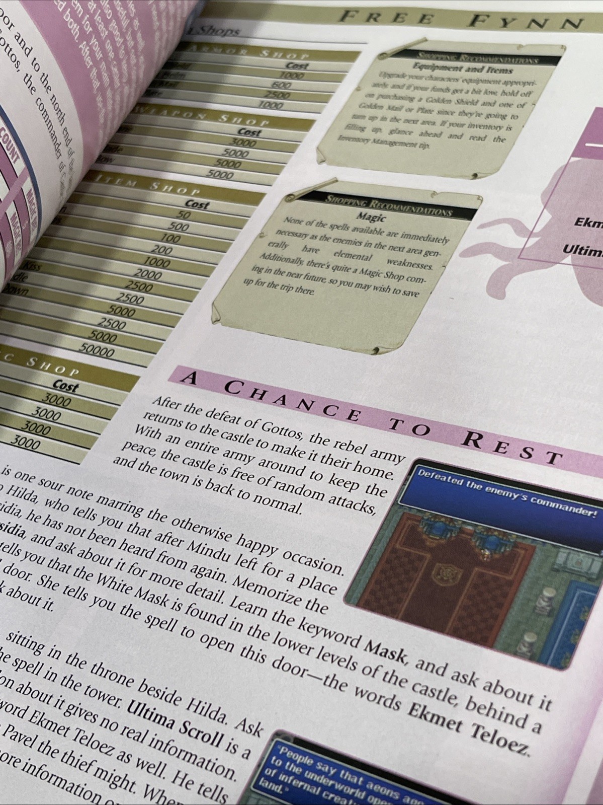 Final Fantasy Origins Strategy Guide BradyGames Sony Playstation PS1 Square Enix