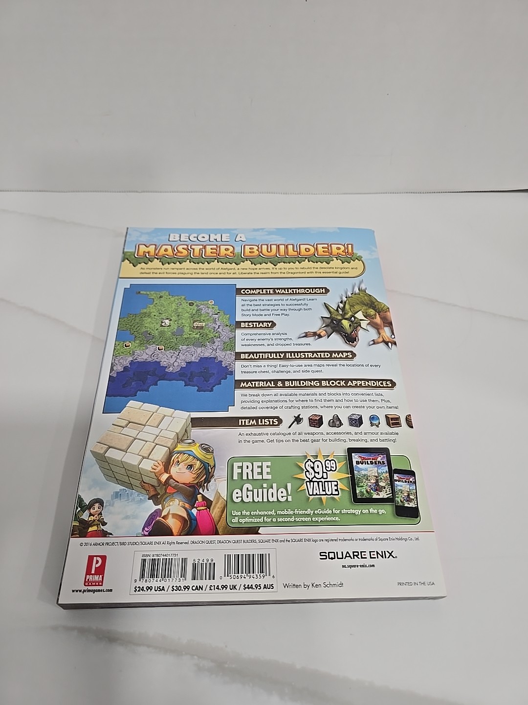 Dragon Quest Builders Prima Game Official Strategy Guide 2016 New (Other) RARE