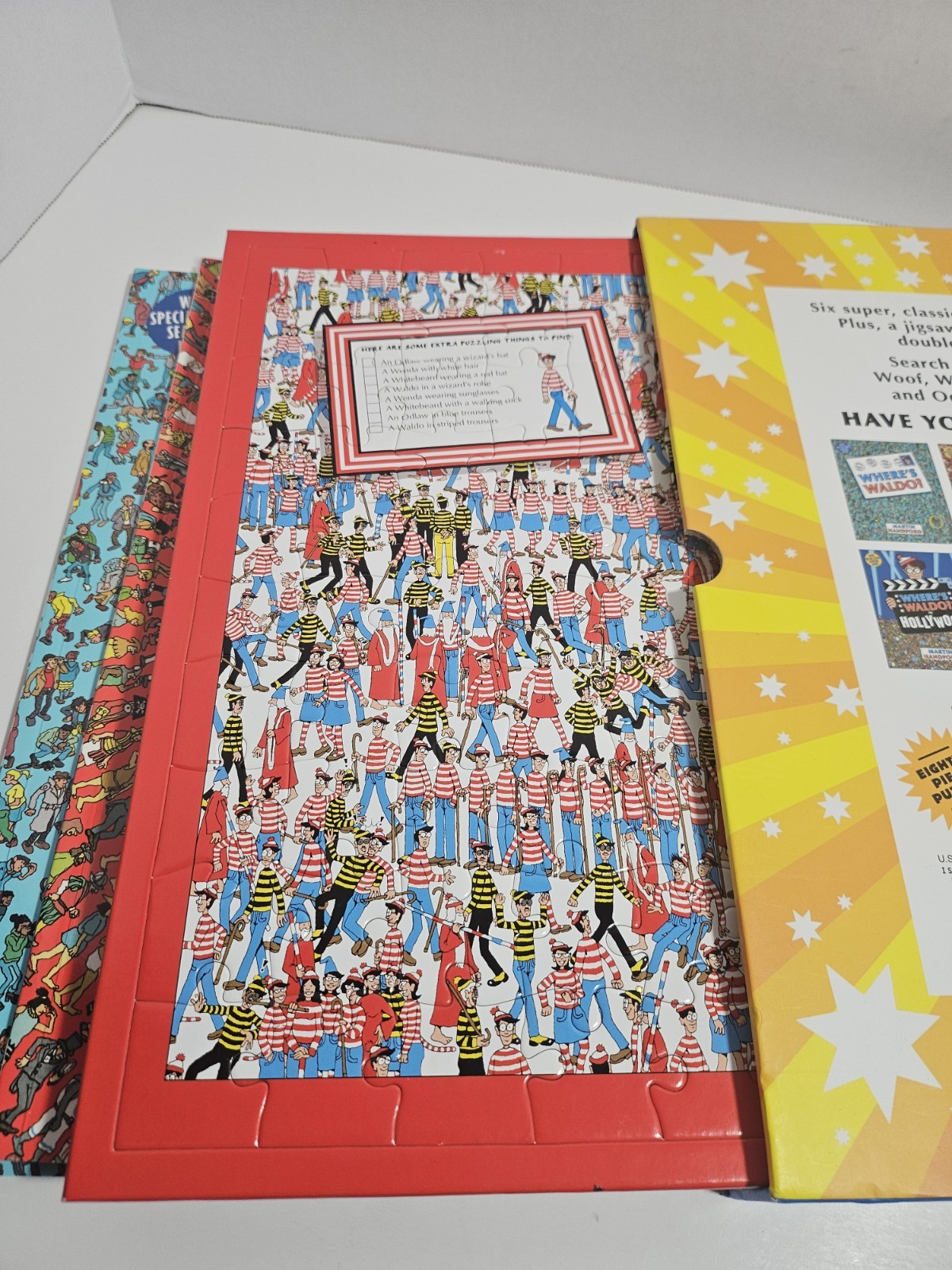 Where’s Waldo Super Six Set 6 Books And Puzzle Book Set in Slip Case Cover
