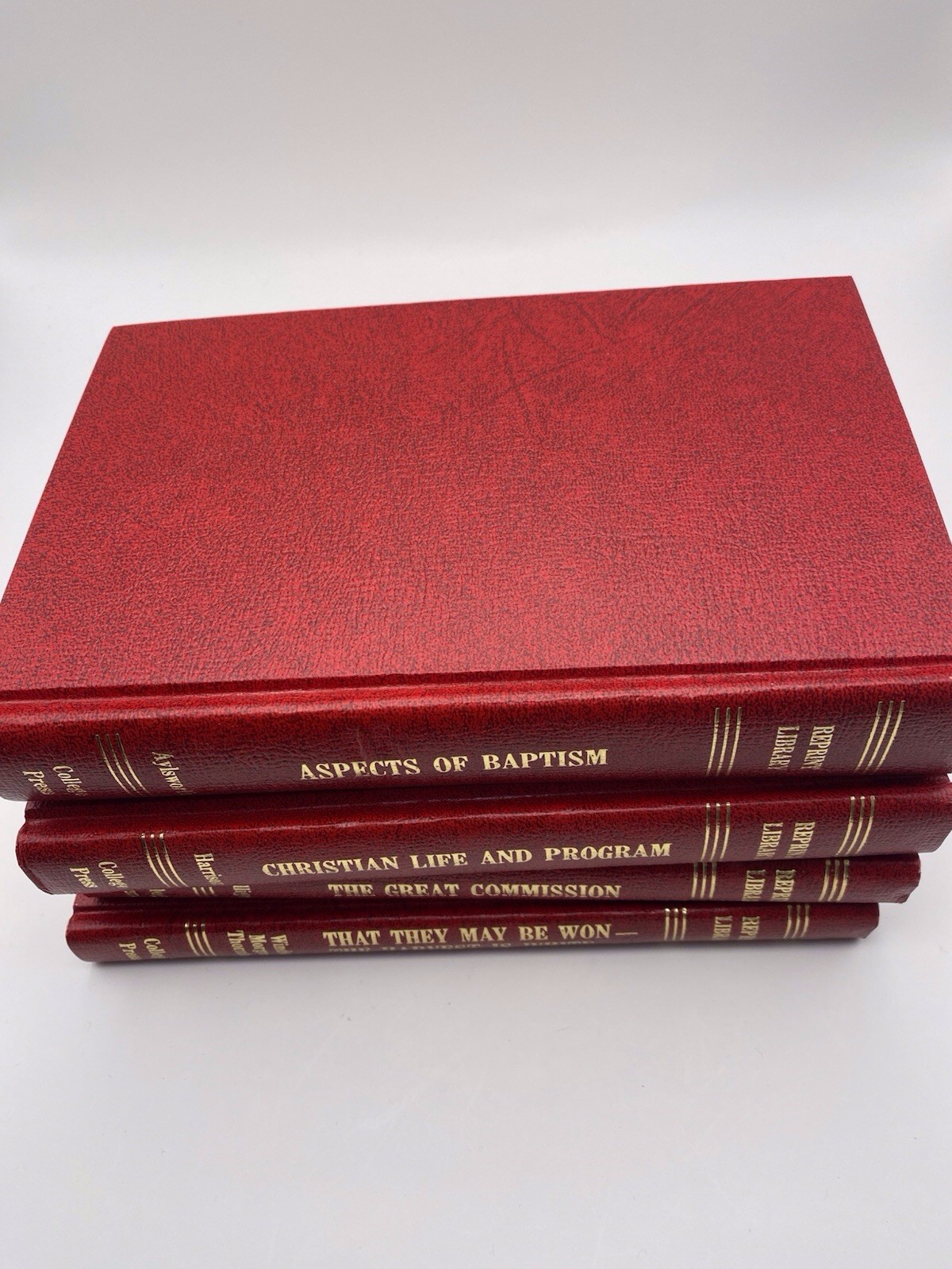 Restoration Reprint Library Lot of 4 Hardcover Books. Religious