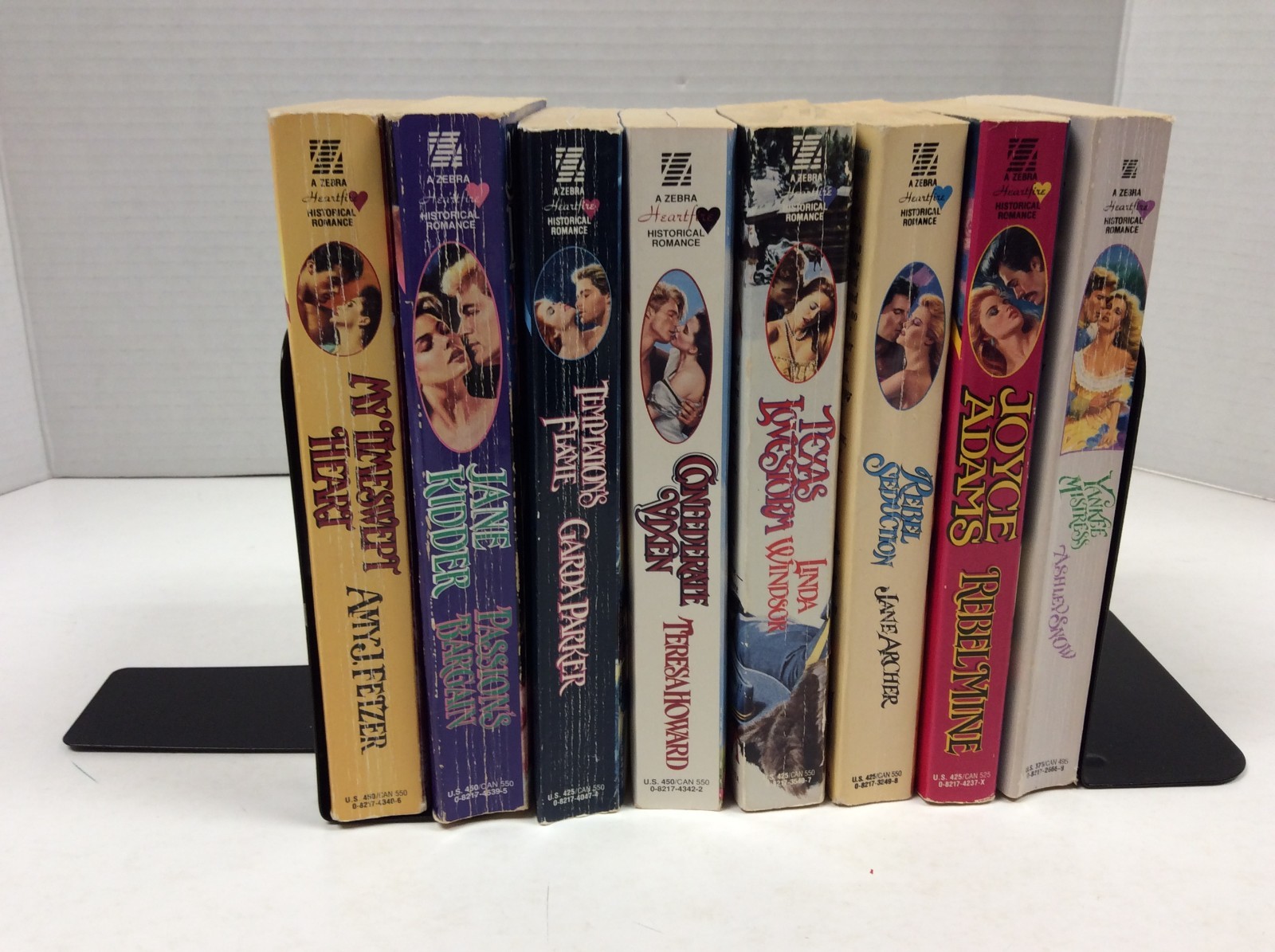 ZEBRA VINTAGE HEARTFIRE HISTORICAL ROMANCE Lot of 8 PB Clinch Bodice Ripper