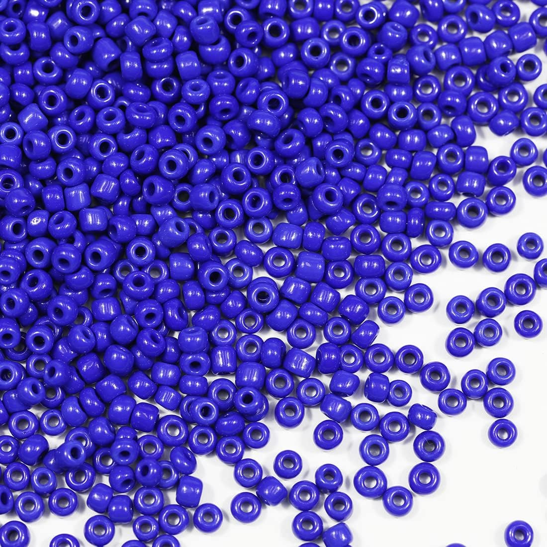 Opaque Royal Blue Color 4Mm Glass Seed Beads about 1400Pcs in Box 6/0 Glass Craf