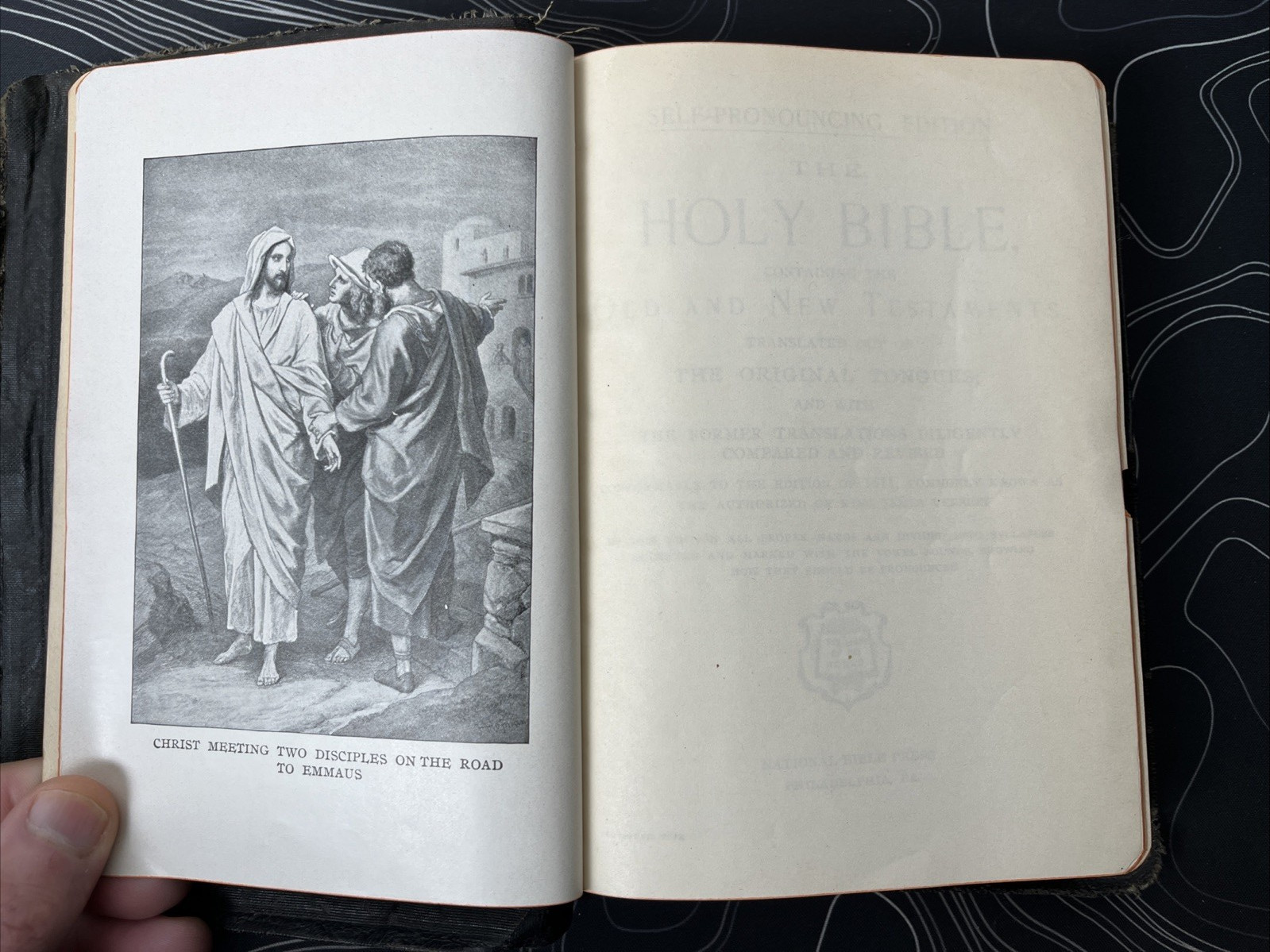Vintage National Bible Press Holy Bible Sunday School Scholars Edition KJV