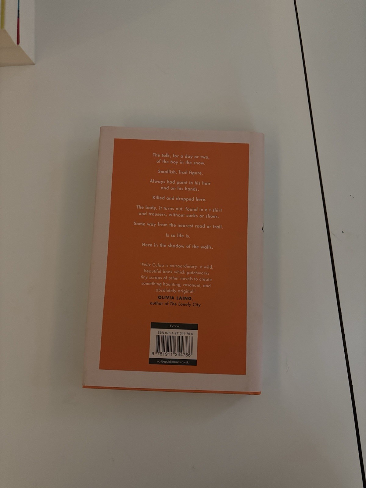 Jeremy Gavron Hardcover Novel Felix Culpa, Scribe Publications, Fiction