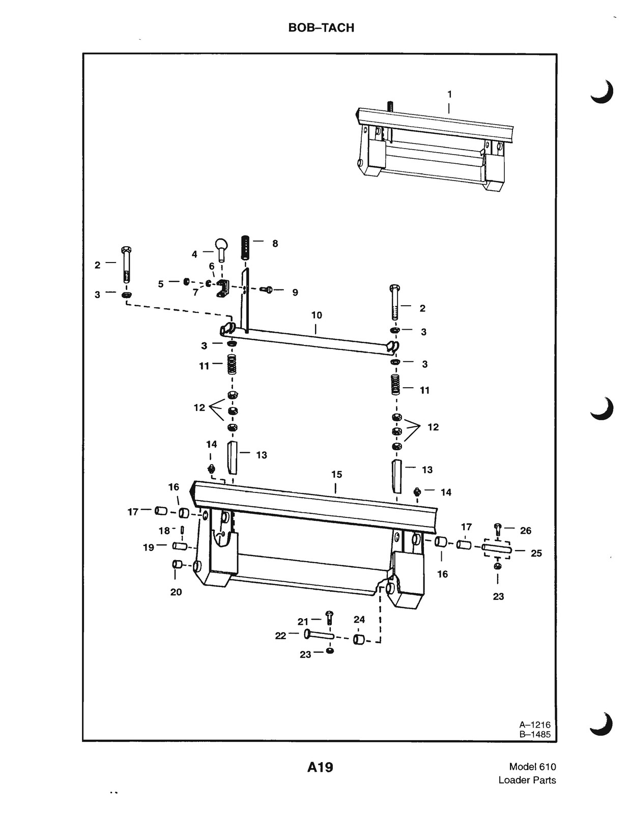 BOBCAT 610 Parts Manual 1999 – STEEL WIRE BOUND – PROTECTIVE COVERS