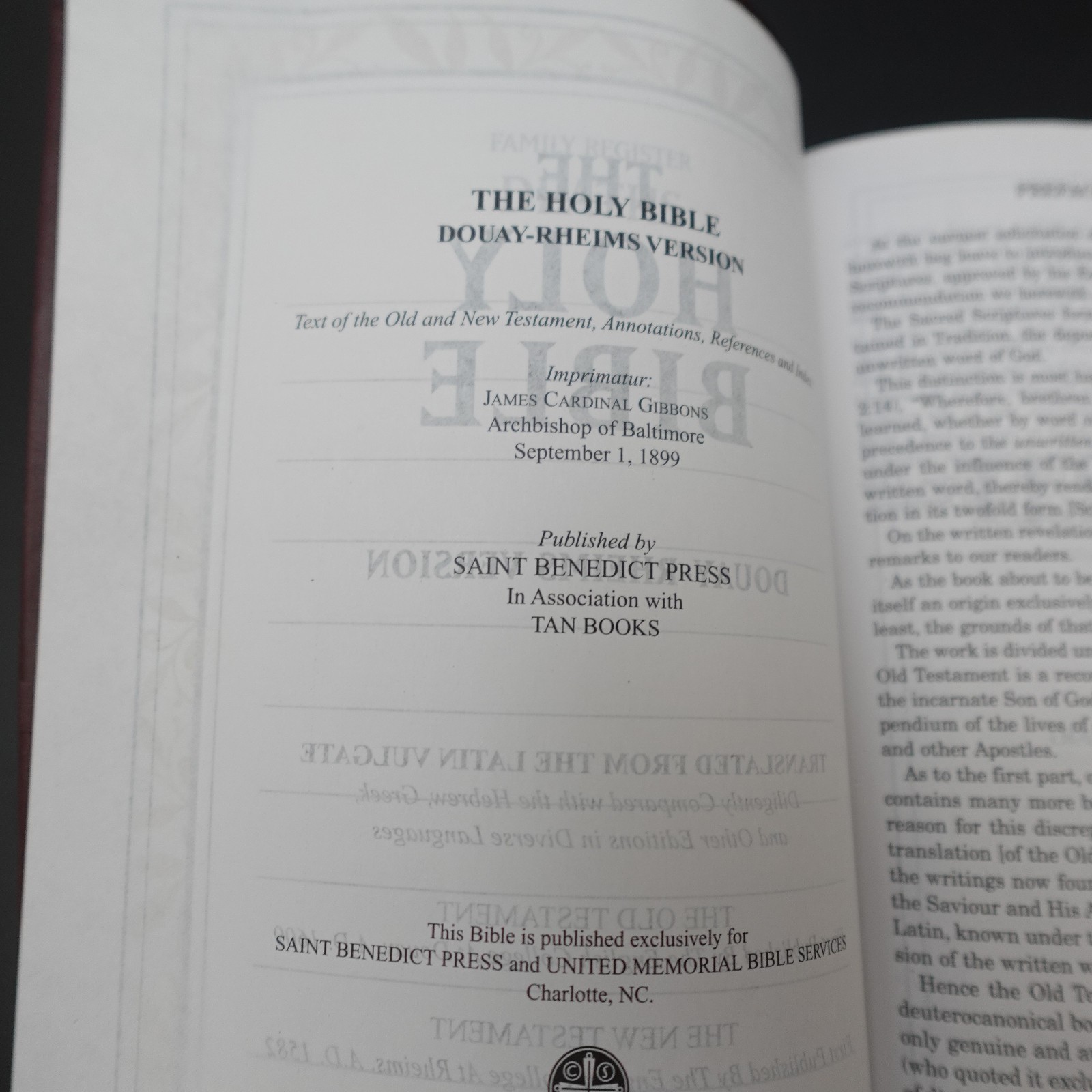 Douay Rheims Bible Burgundy Premium UltraSoft Catholic Bible St Benedict Press