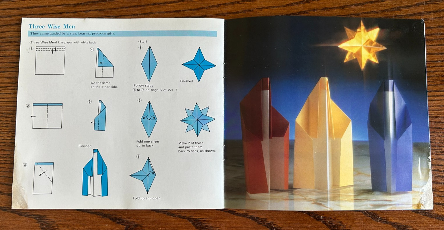 Lot of 5 Origami Books 1, 3, 4, 7, 11 Printed in Japan 1985+ Vintage