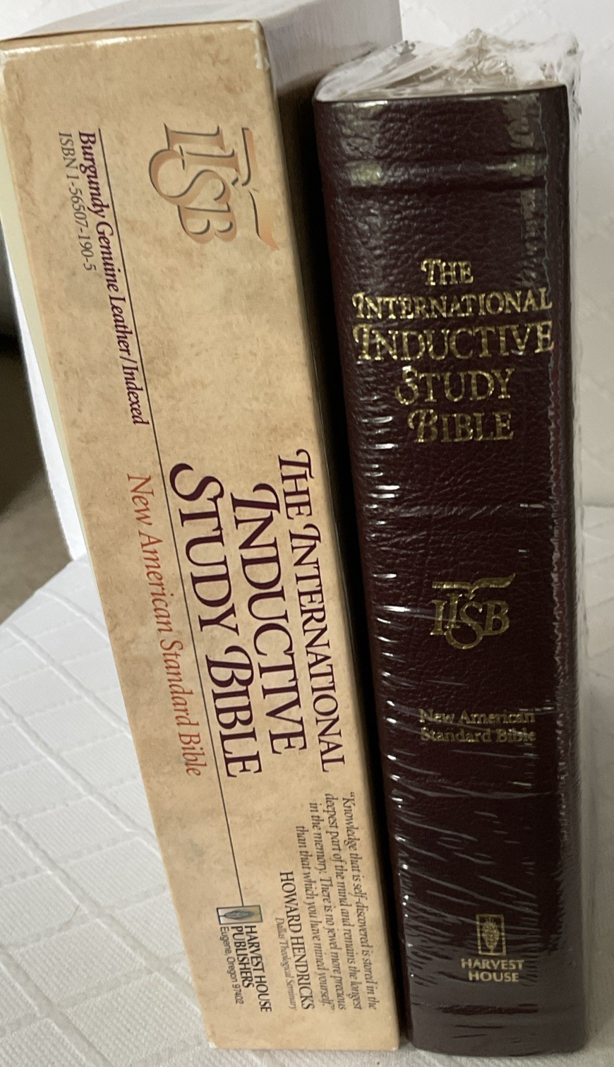 The International Inductive Study Bible NASB Burgundy Genuine Leather Brand New