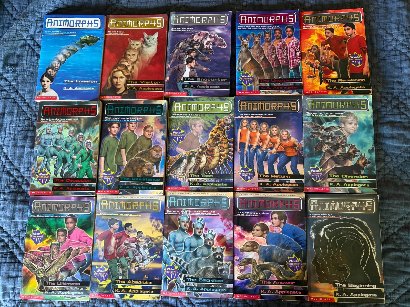 ANIMORPHS Complete Set 1-54 + 11 Extras K.A. Applegate PB VGC First Edition