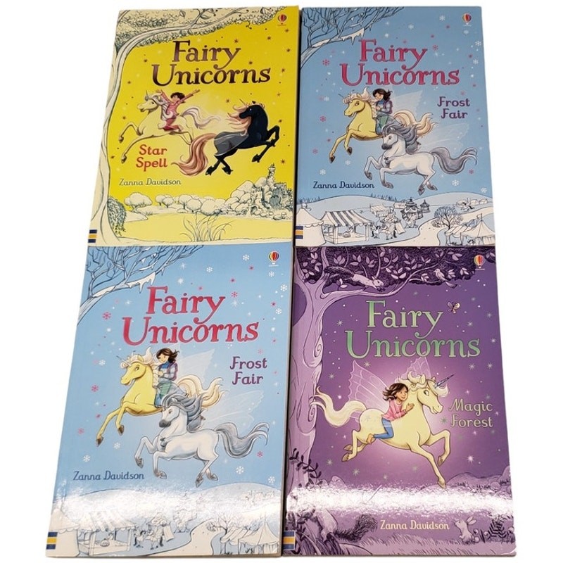 Fairy Unicorns Series Zanna Davidson Lot of 4 Books Used