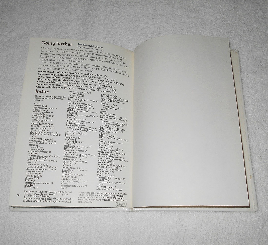 Introduction To Computer Programming- BASIC For Beginners – Smith – Usborn 1982