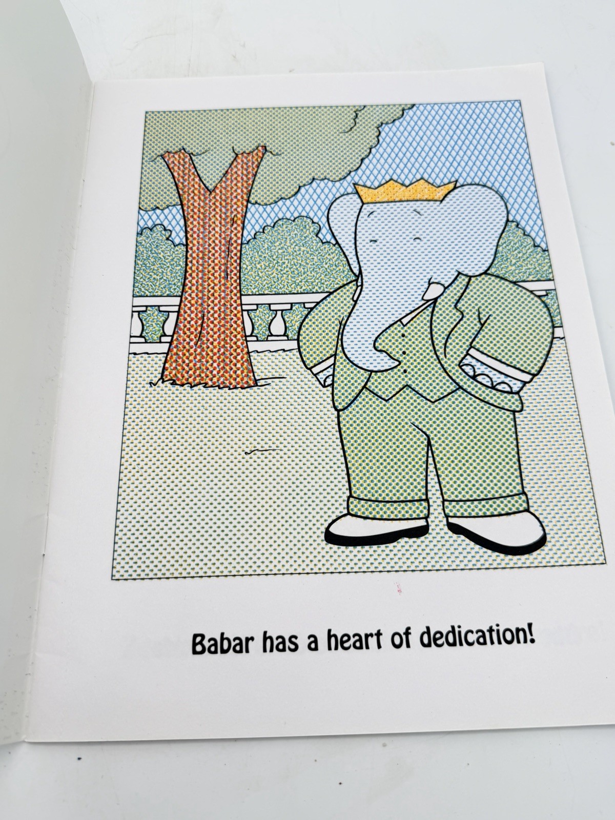 2 VINTAGE Babar the Elephant Paint With Water 16 Pages To Paint Books