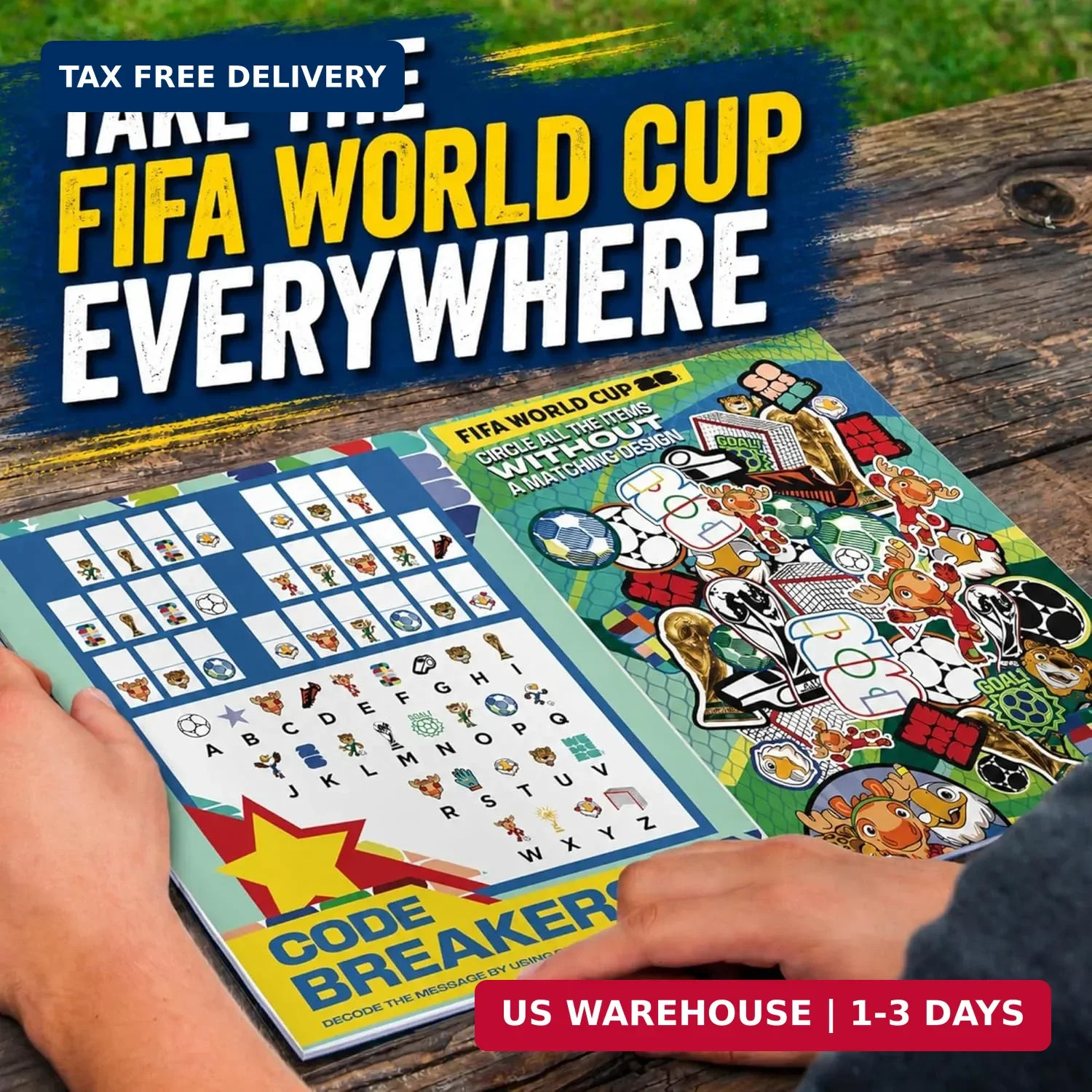 2 pk Wagon International Official 2026 FIFA World Cup Coloring & Activity Book