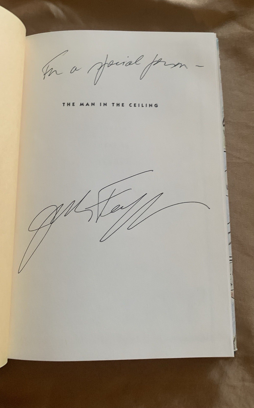 The Man in the Ceiling SIGNED by Jules Feiffer (1993, HCDJ 1st ed)
