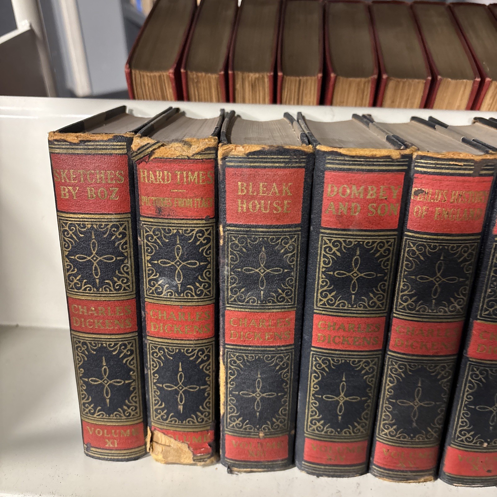 The Works Of Charles Dickens Complete 20 Volume Set Cleartype Edition 1936?