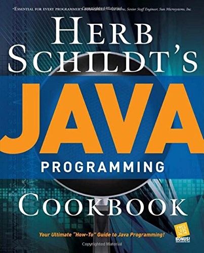HERB SCHILDT’S JAVA PROGRAMMING COOKBOOK By Herbert Schildt Excellent Condition