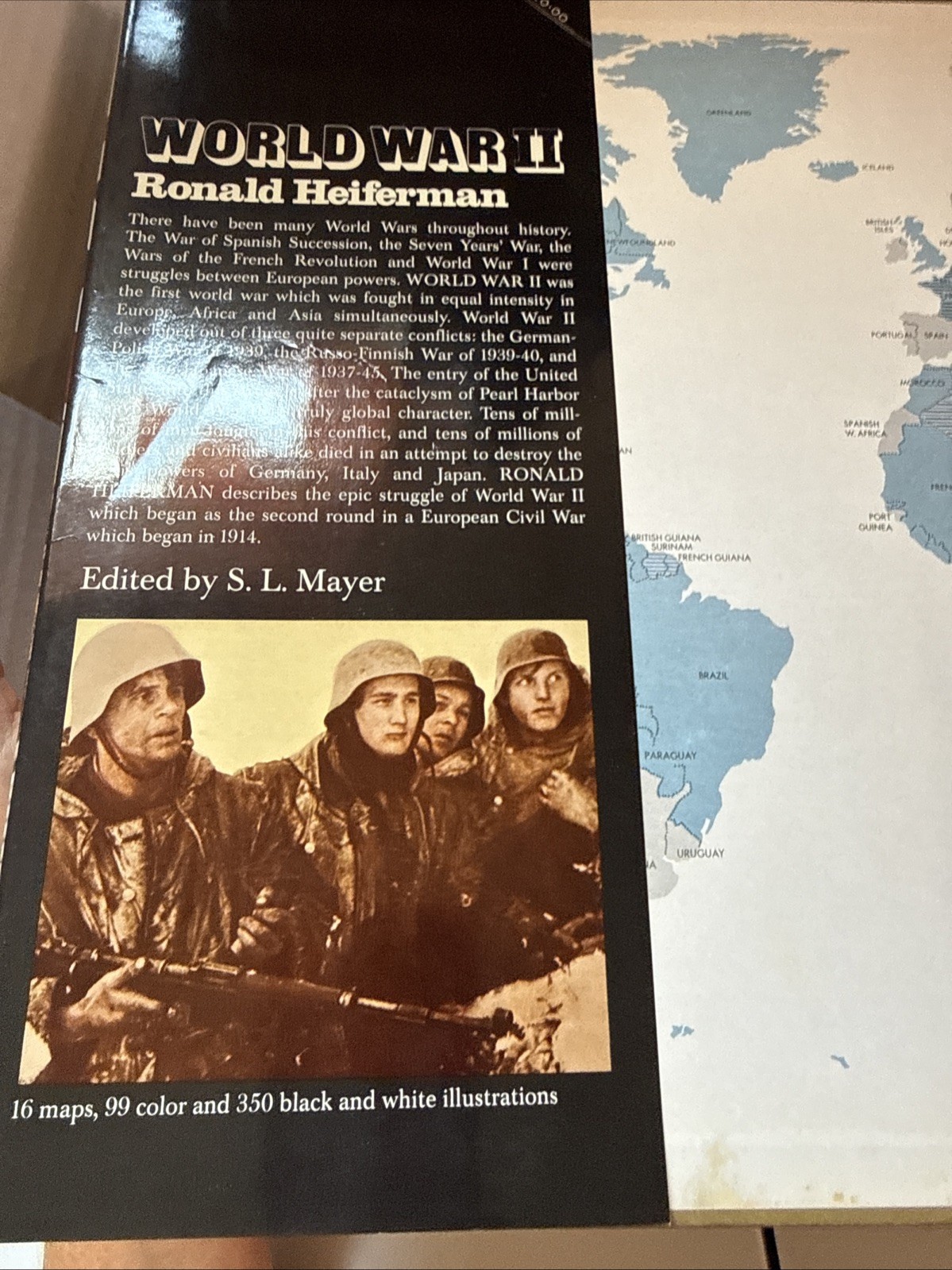 World War II By Ronald Heiferman (1973, Lg. Hardcover) Dust Cover
