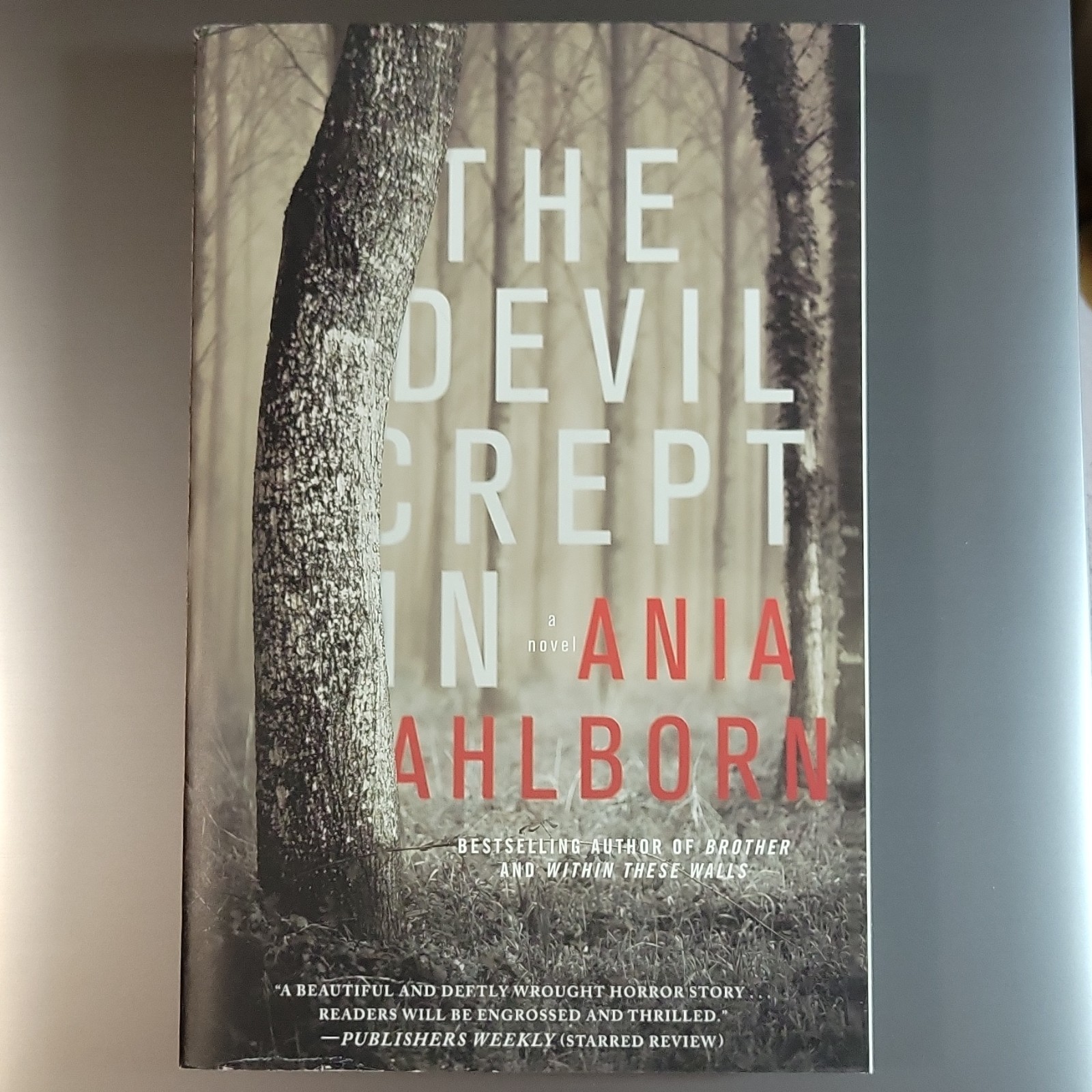 Gallery Books Devil Crept In Ania Ahlborn Trade Paperback 2017 Horror Fiction