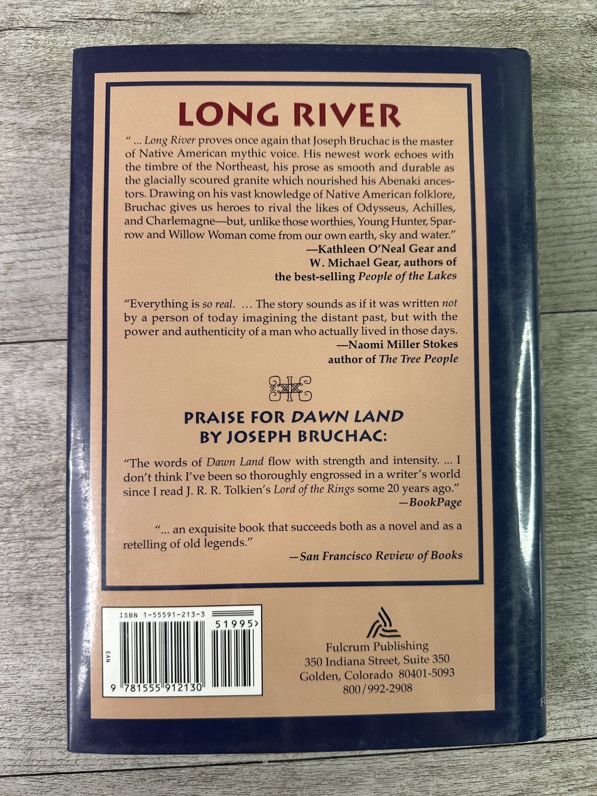 Long River by Joseph Bruchac – Hardcover w/ Dust Jacket, Fulcrum Publishing 1995