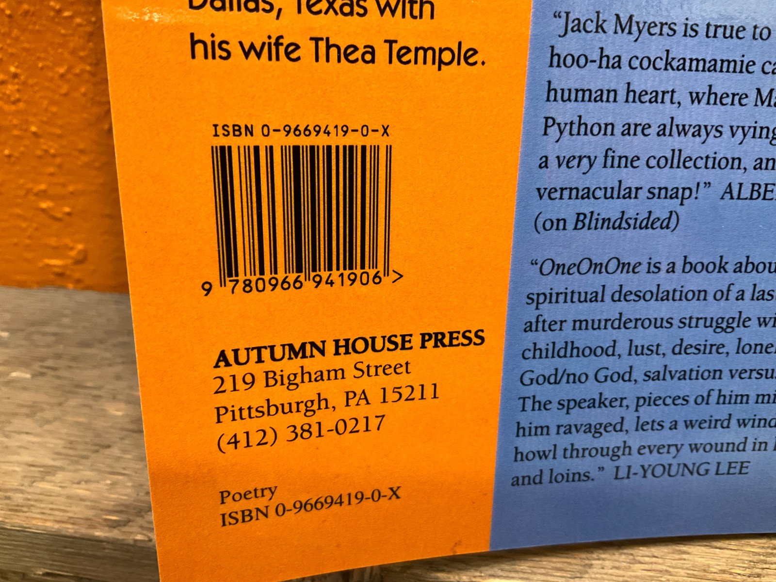 OneOnOne Jack Myers 78 pages very rare this is the best price available