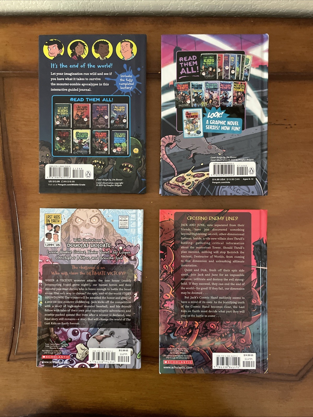 Last Kids on Earth by Max Brallier Book Lot of 9 Hardcover Netflix Series