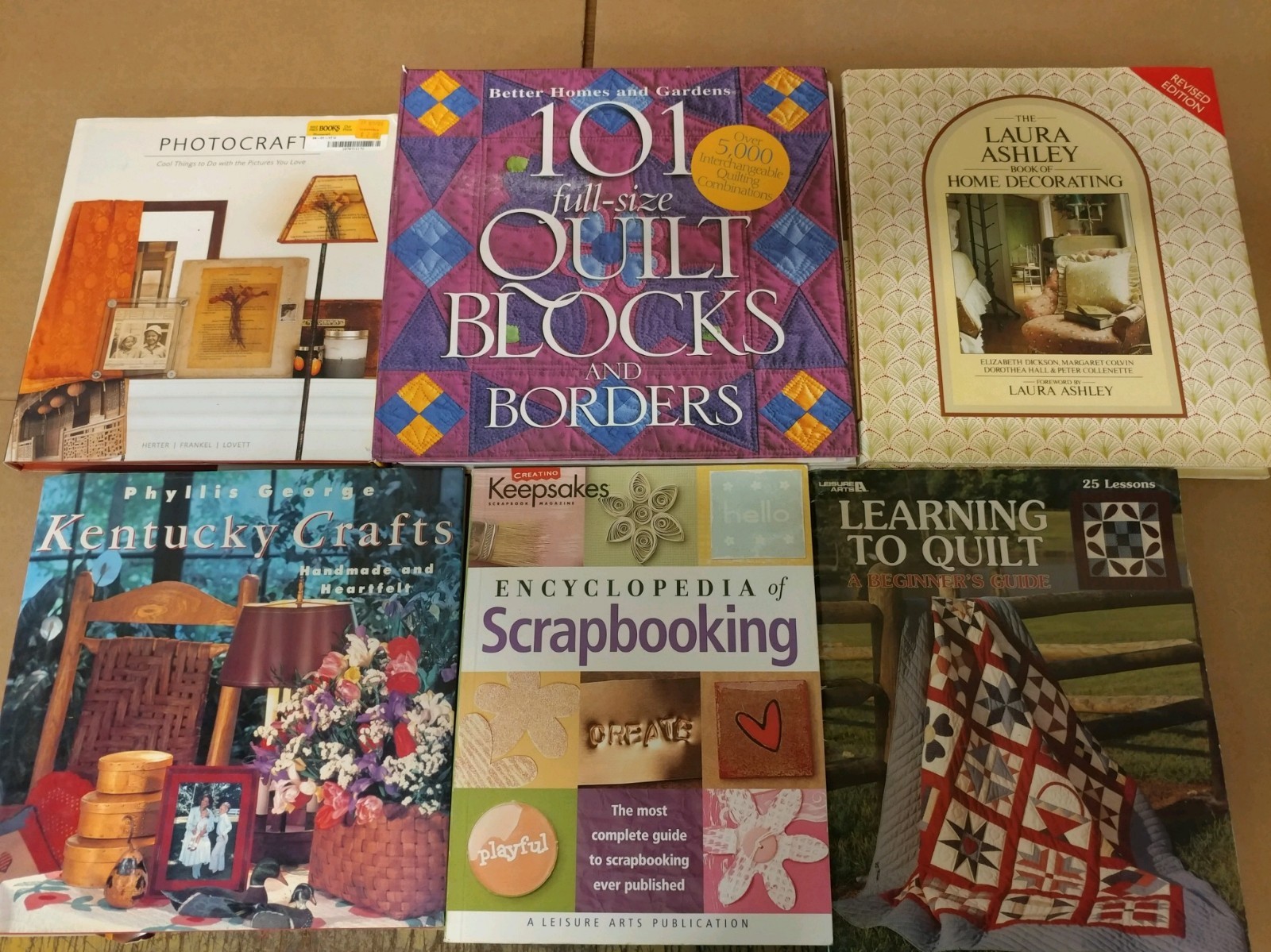Lot of 20 Hobby Craft Design Home Decorating Quilt Knit Sewing Books RANDOM*MIX