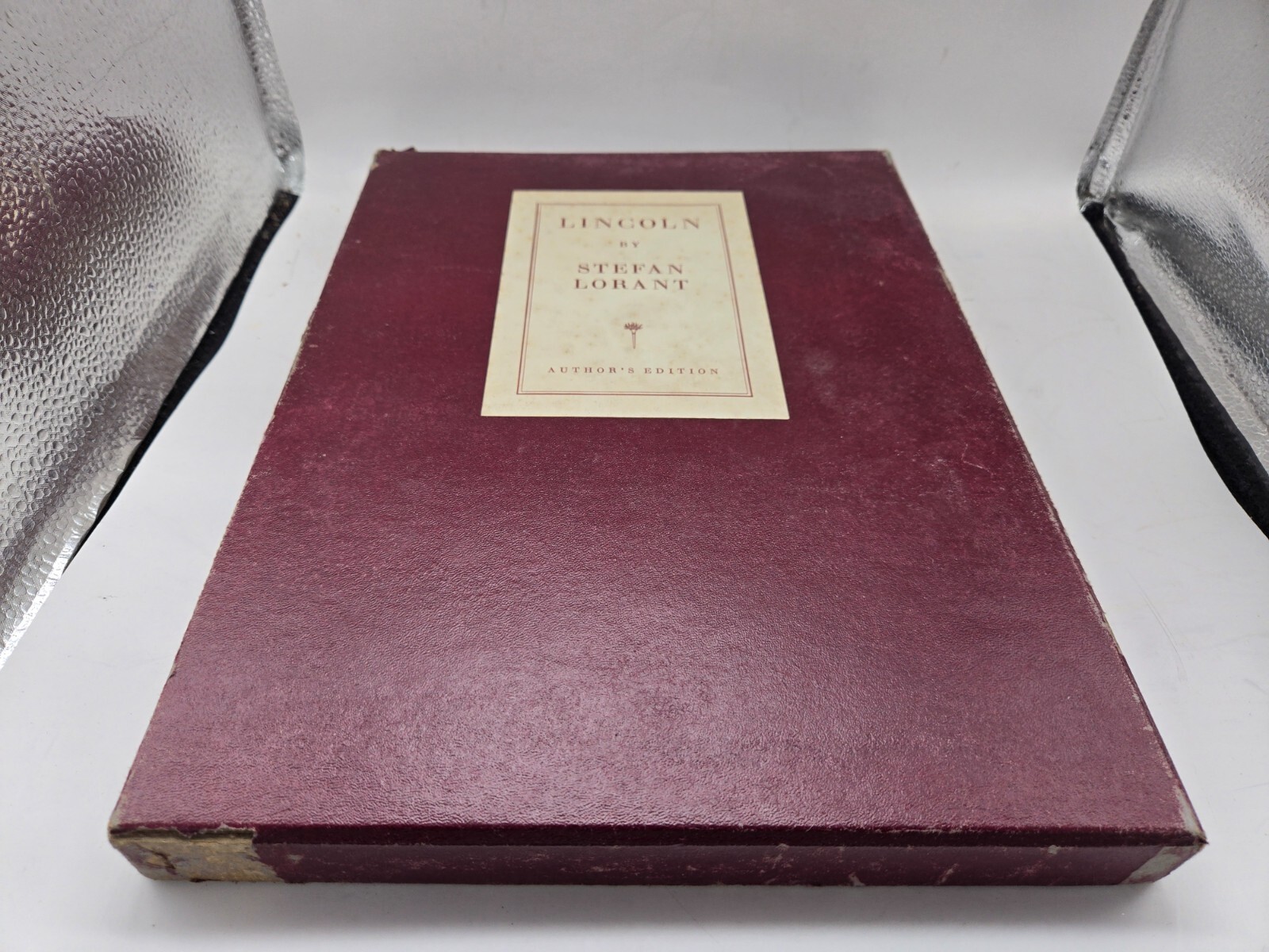Lincoln Stefan Lorant Author’s Edition w/ slipcase Autographed by author