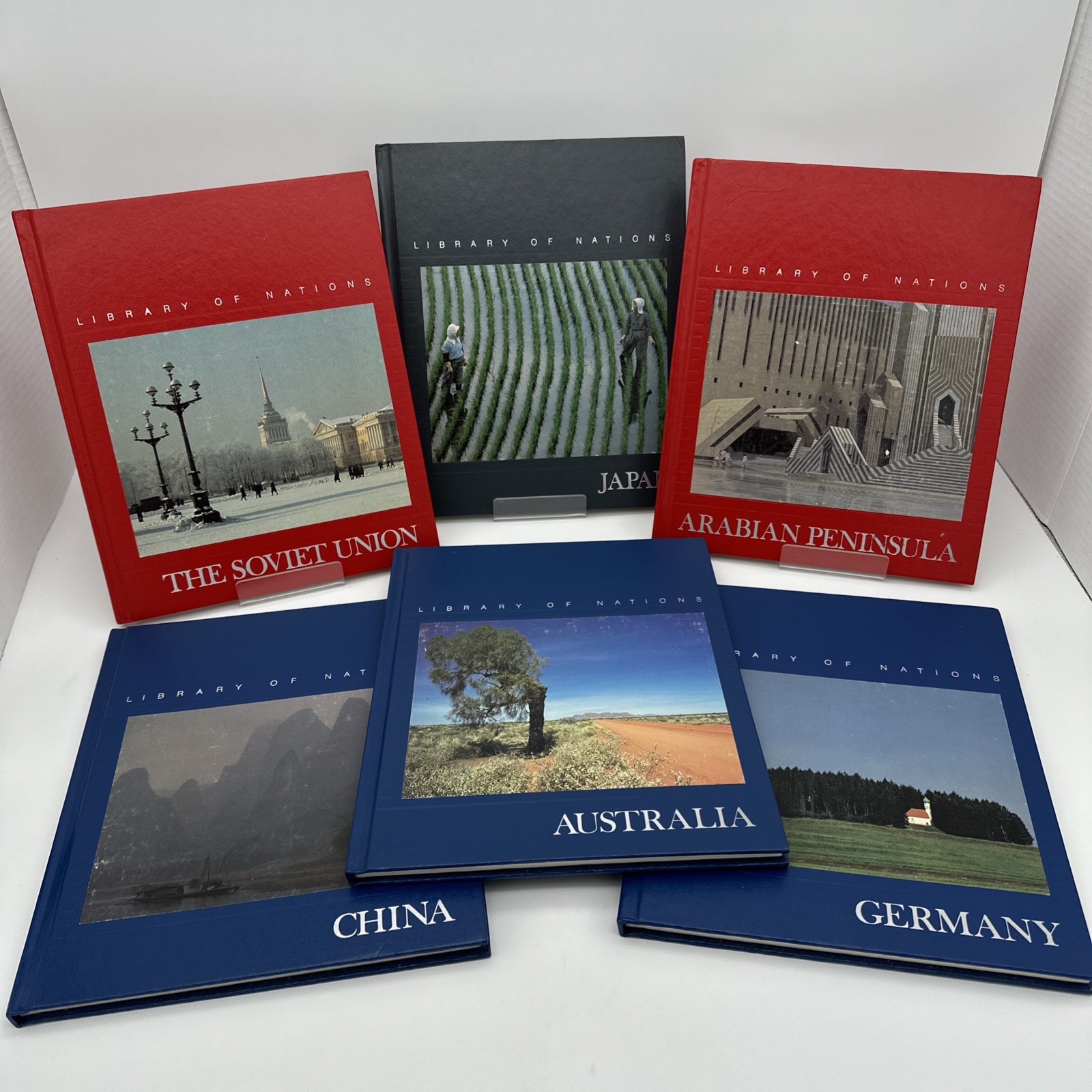 The Library of Nations 6 Volumes Time Life Hardcover Books Home School Library
