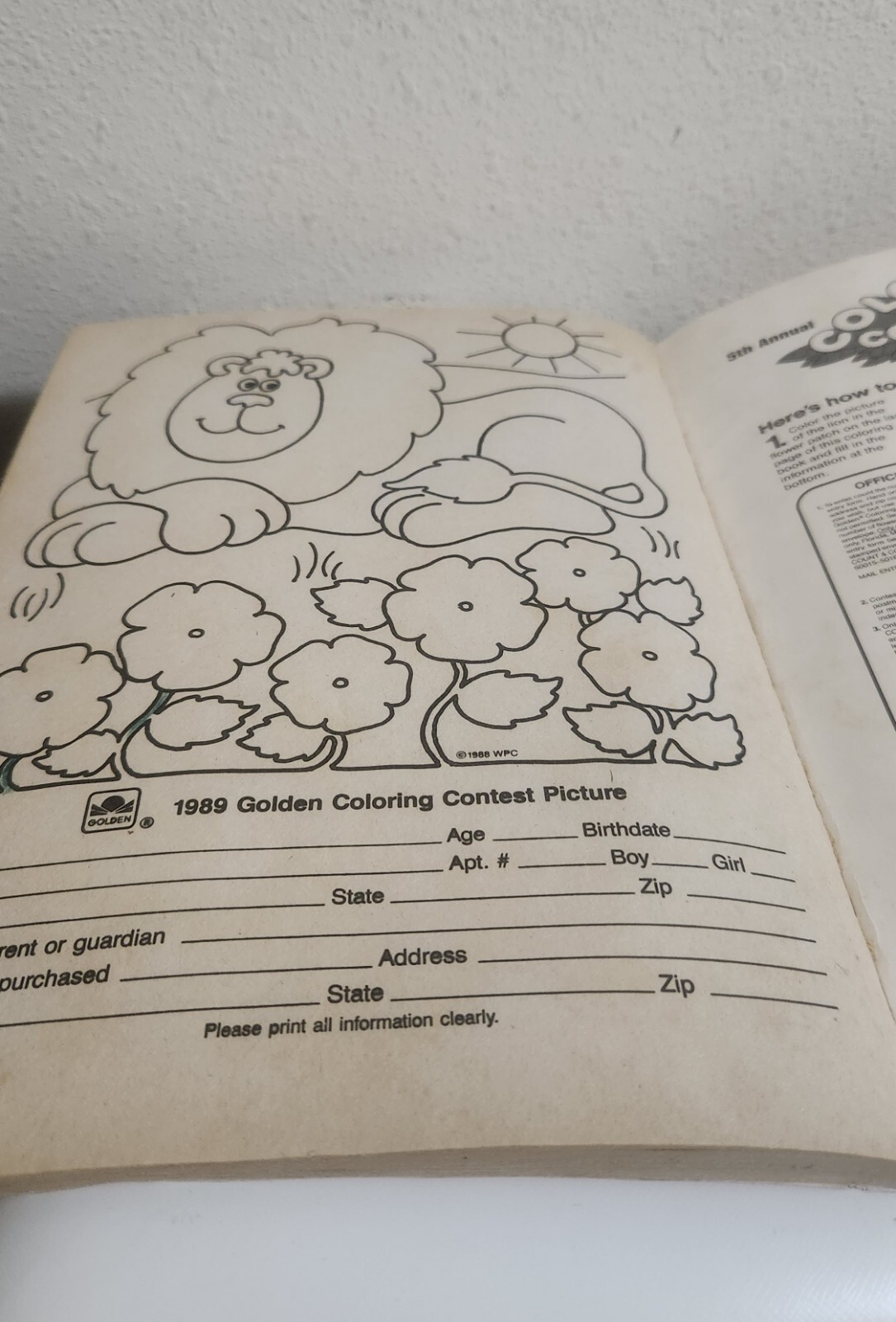 1988 “All Kinds of Things” Giant Coloring Book by Golden Books •86 Good Pages 6-