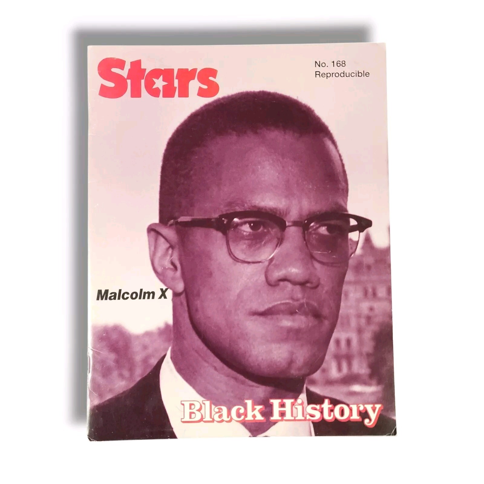 Stars Black History Book Reproducible #168 Malcolm X Denzel Washington Spike Lee
