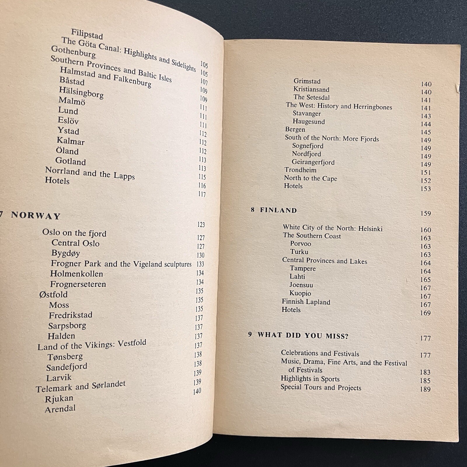 Vintage 1963 Scandinavia Travel Guidebook Scandinavian Vacation History