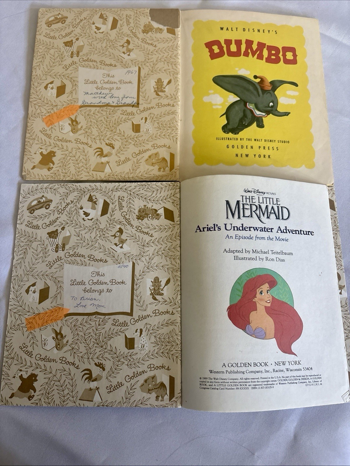 Vintage Little Golden Book Lot Of 14 Walt Disney Sesame Street Looney Toons
