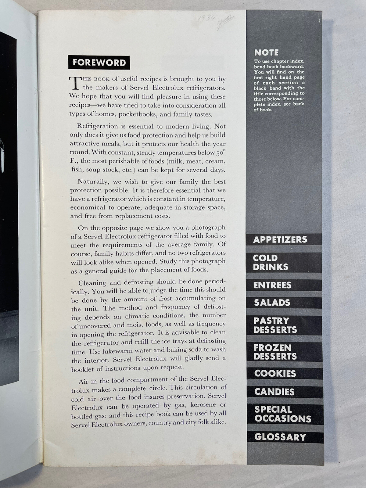 Making The Most of Your Servel Electrolux Refrigerator Recipes 1936