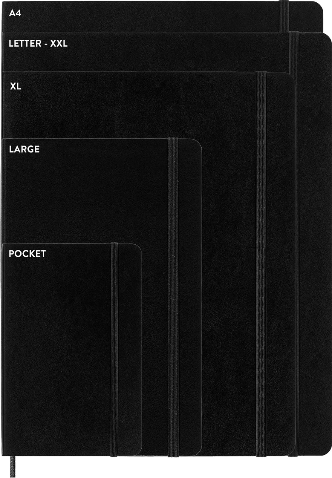 Moleskine Classic Notebook, Soft Cover, Large 5″ x 8.25″ Squared/Grid, Black,…