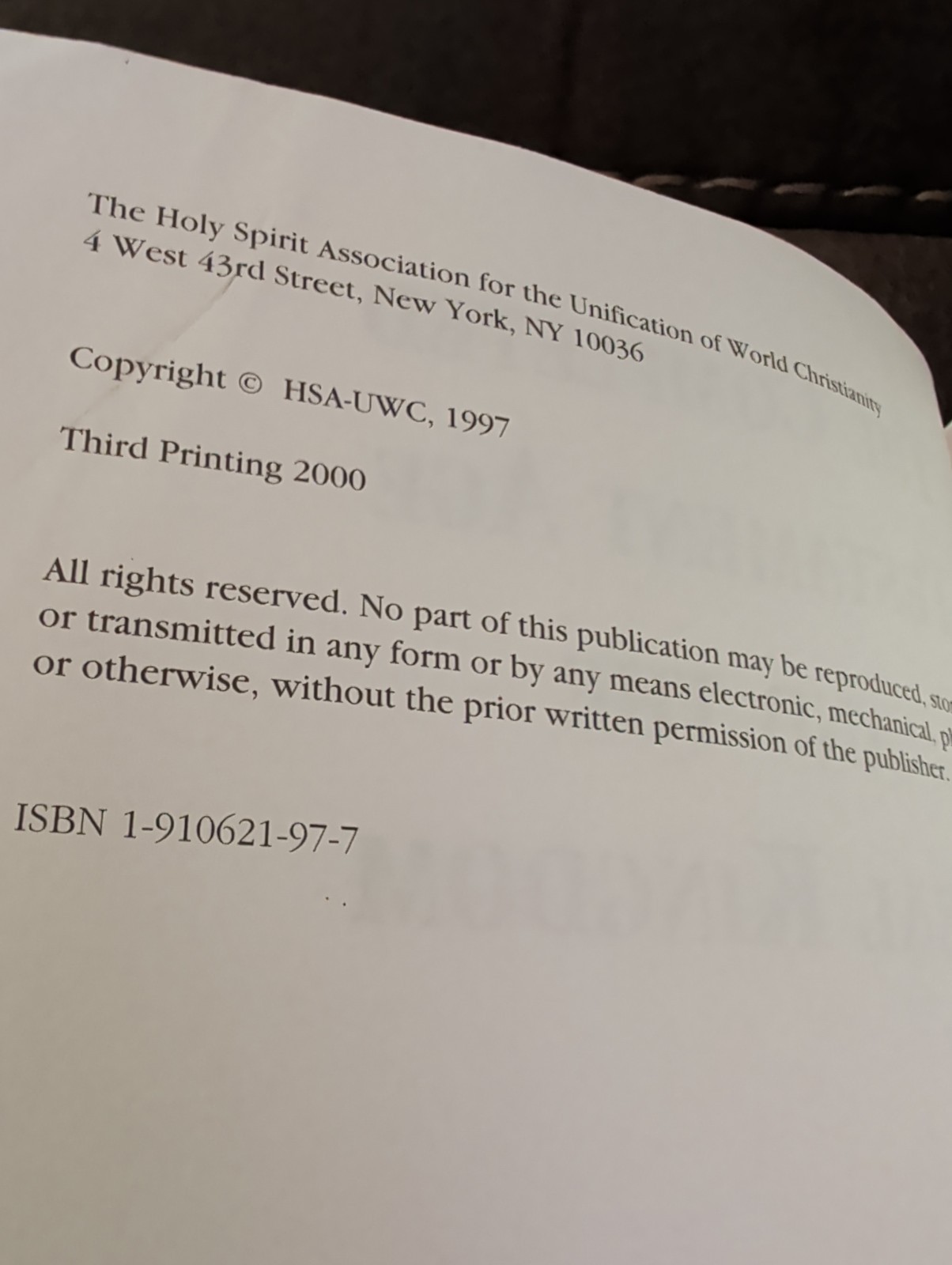 The Completed Testament Age And The Ideal Kingdom – HSA-UWC – Moon 1999