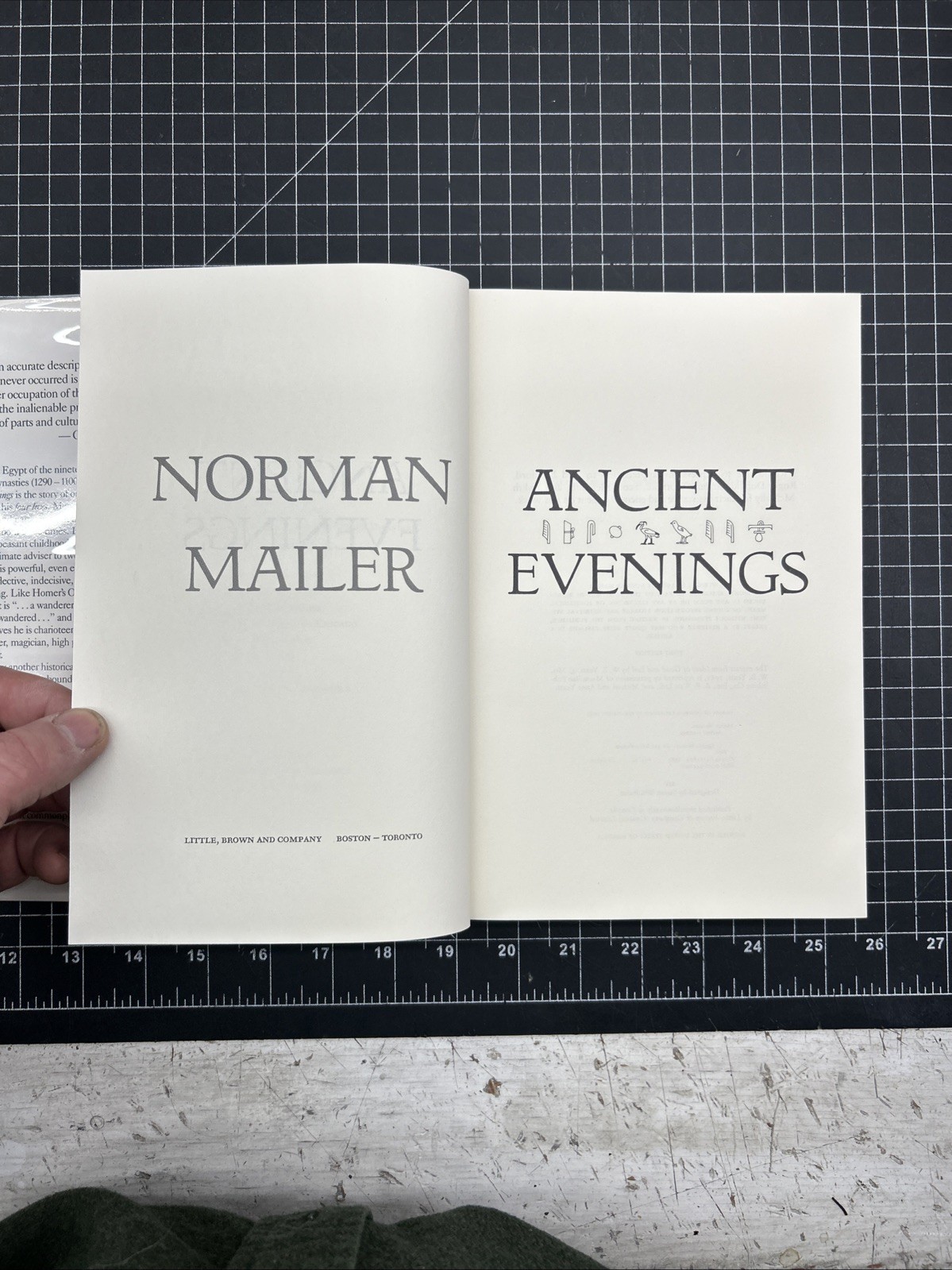 “Ancient Evenings” by Norman Mailer, Little, Brown, 1983, First Edition, HC/ DJ