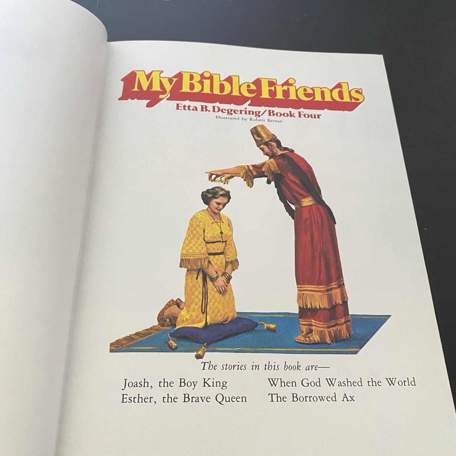 My Bible Friends 4 Volumes Etta B. Degering Books 2,3,4,5 SDA 1977 LIKE NEW