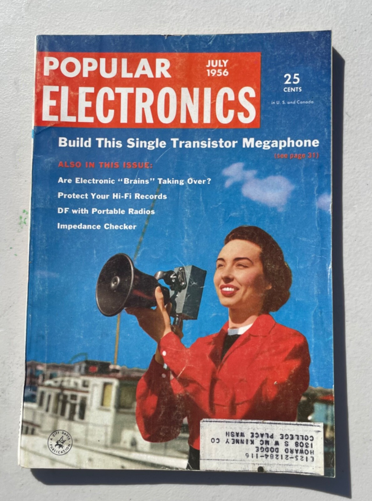 Three Issues Popular Electronics 1956 July, August, September Vintage Magazines
