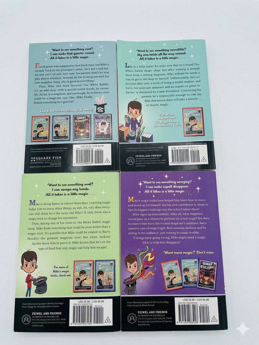 Kate Egan Mike Lane Magic Shop Complete Set Books 1-4 EUC Grades 1-5