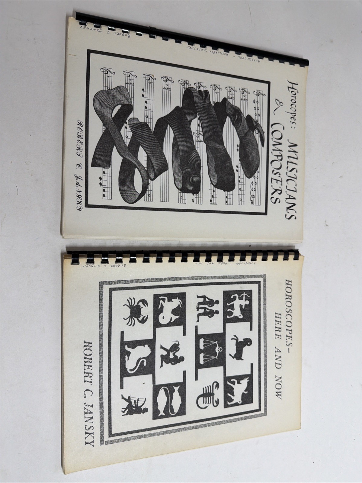Vintage Astrology Booklet Lot x2 Robert C. Jansky