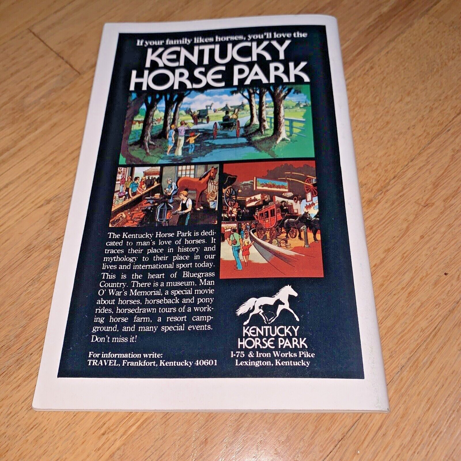 1979 KENTUCKY TRAVEL GUIDE Book 86 + pages GOVERNOR JULIAN CARROLL