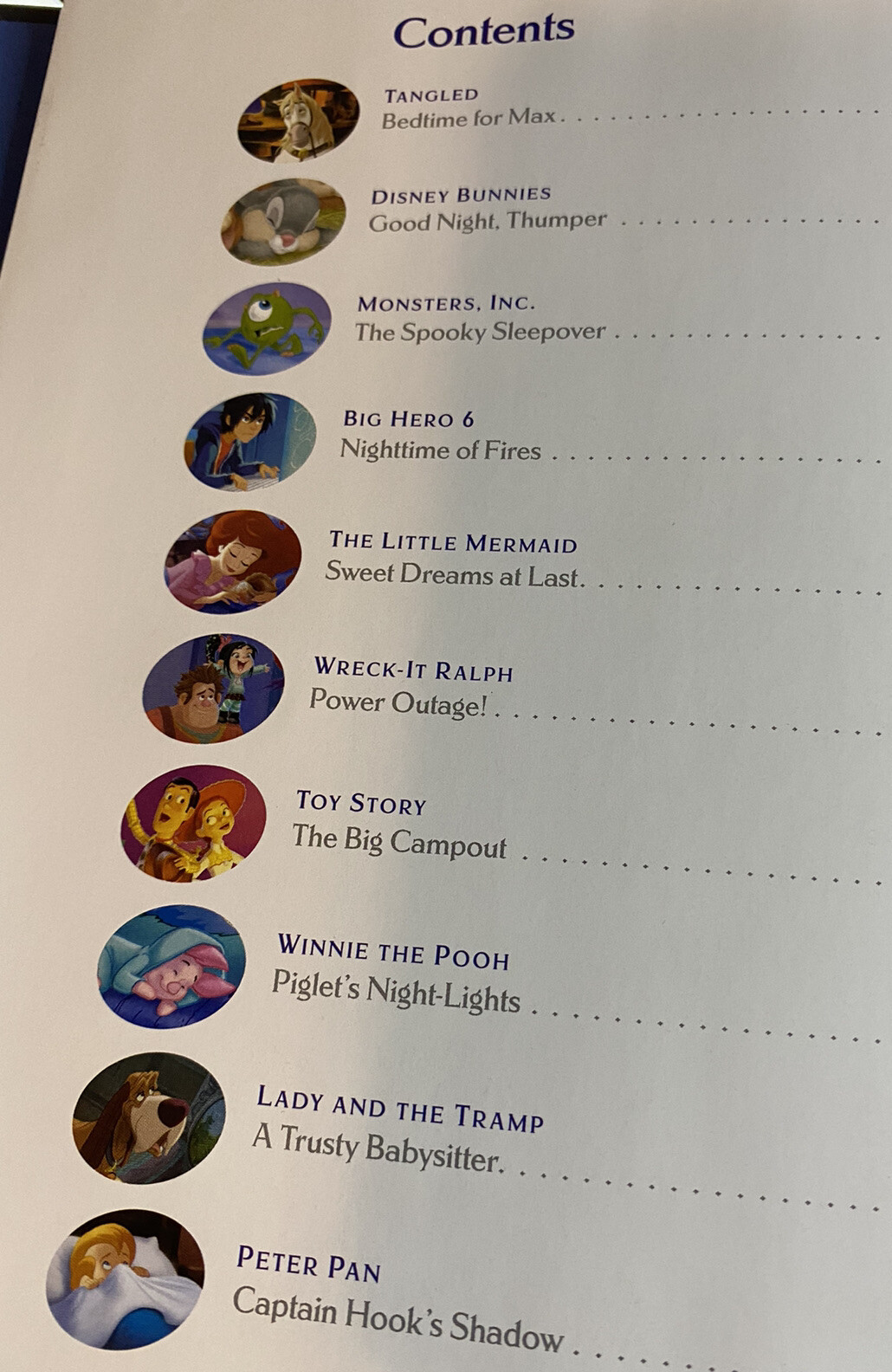 DISNEY Press Book Hardback NEW Bedtime Favorites Mickey Simba Bambi Winnie