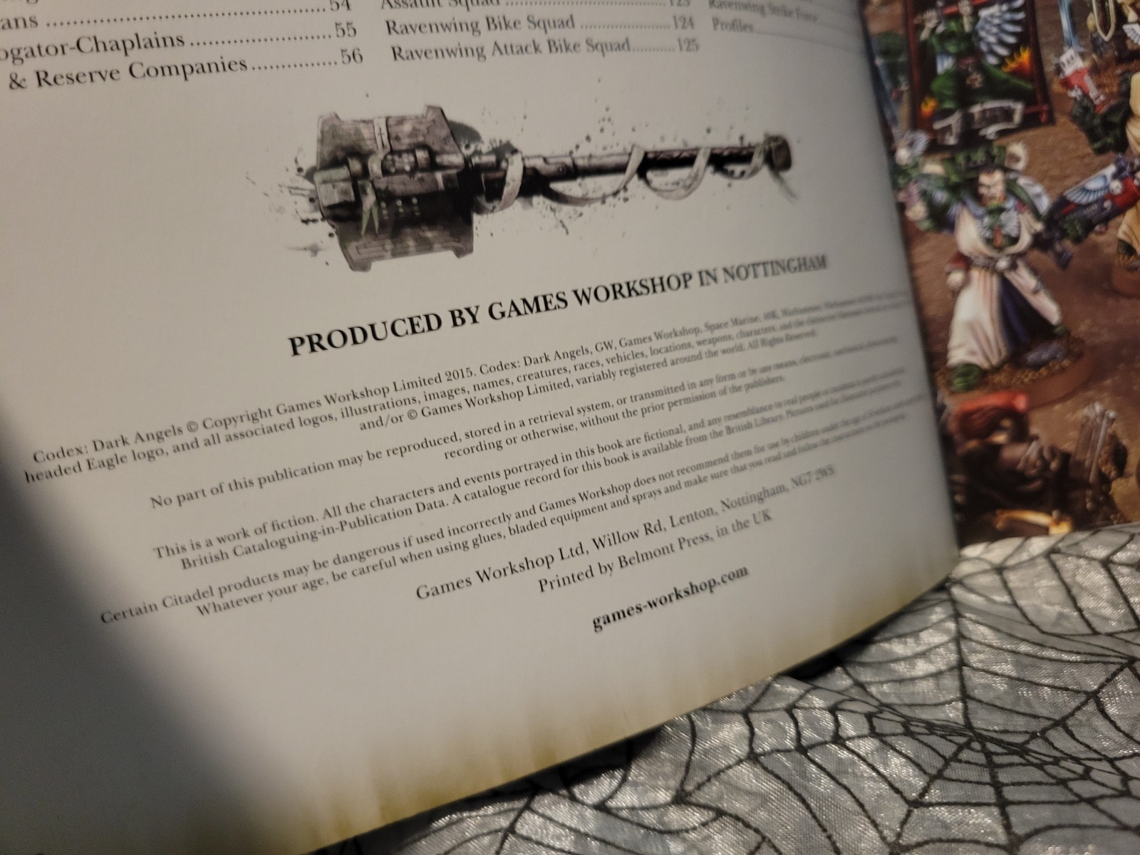 CODEX ADEPTUS ASTARTES DARK ANGELS 2015 Warhammer 40K RPG Roleplaying Book