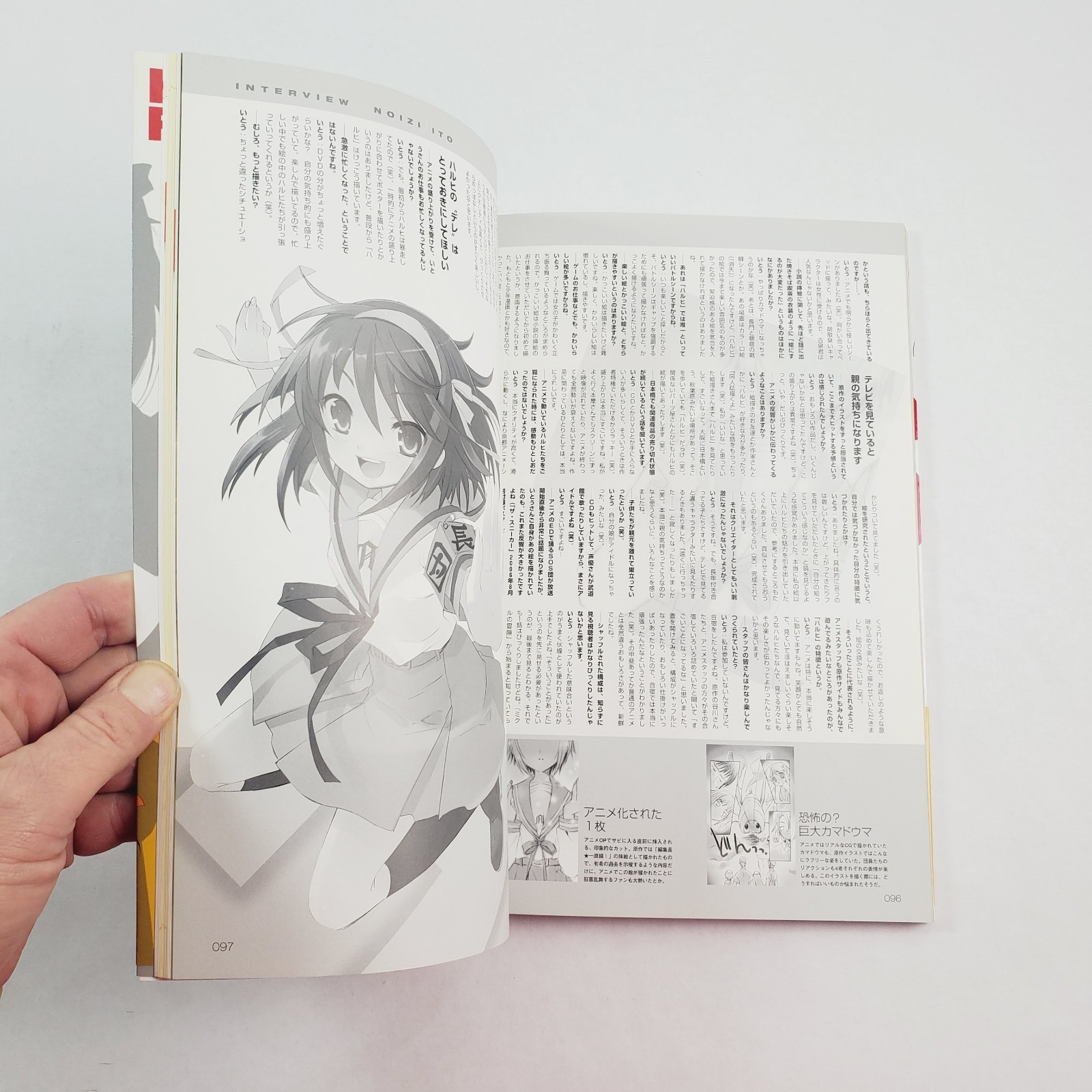 The Melancholy of Haruhi Suzumiya Official Fan Book Art Book JP Oversized 2006