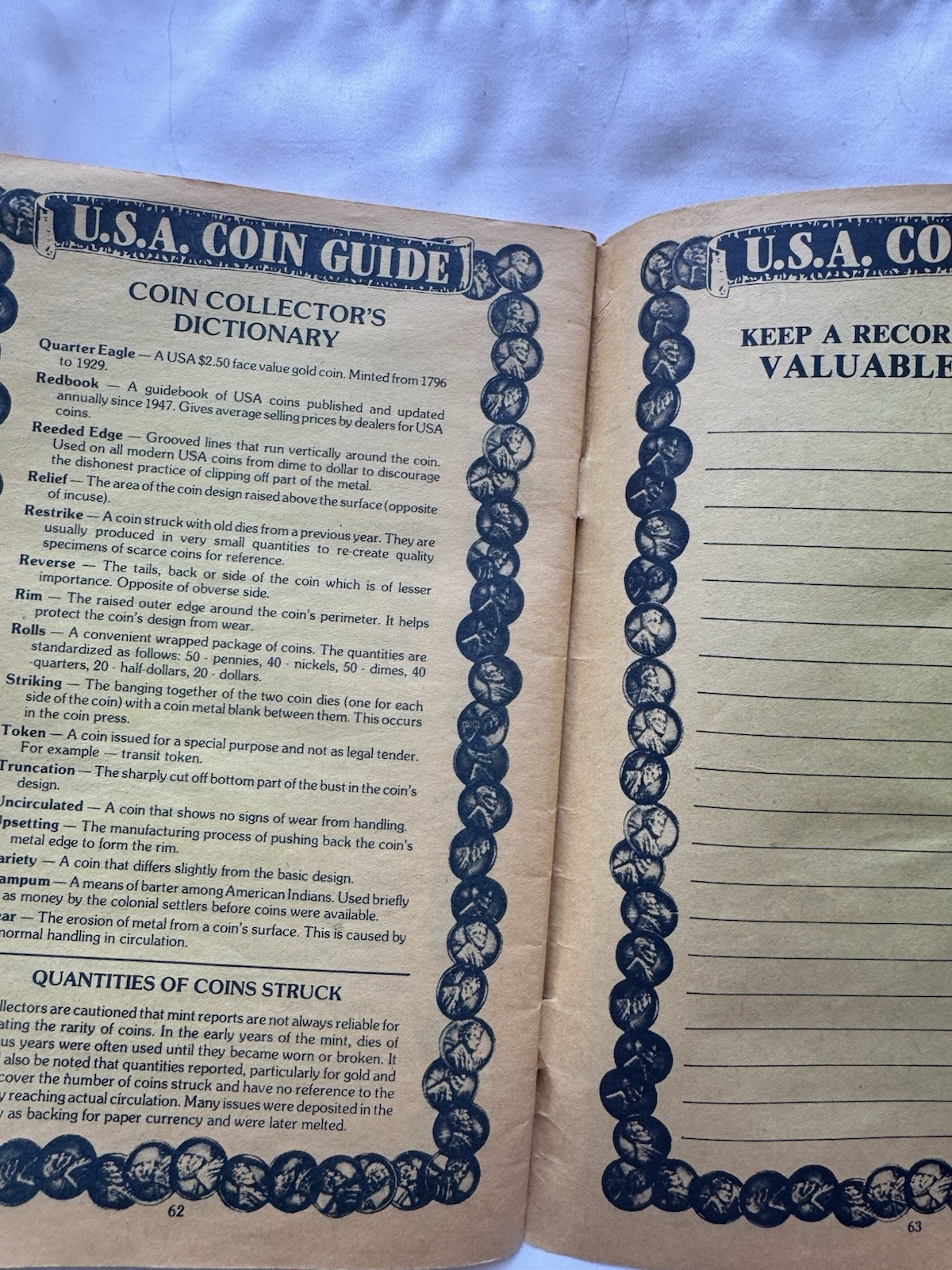 Vintage Jetco USA Coin Guide Rare Coin Worth 8 1/4” X 5.5” Jack Aboff 62 Pages