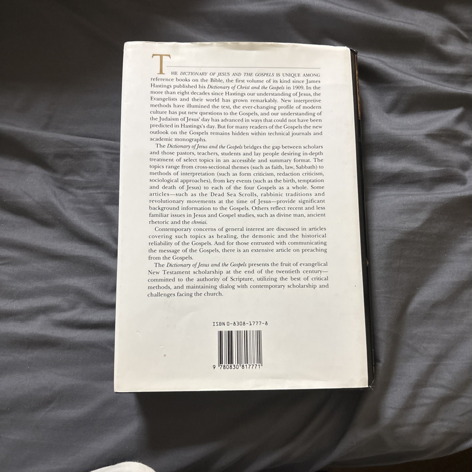 Dictionary of Jesus and the Gospels : A Compendium of Contemporary Biblical…